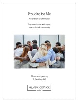 Proud To Be Me SATB choral sheet music cover